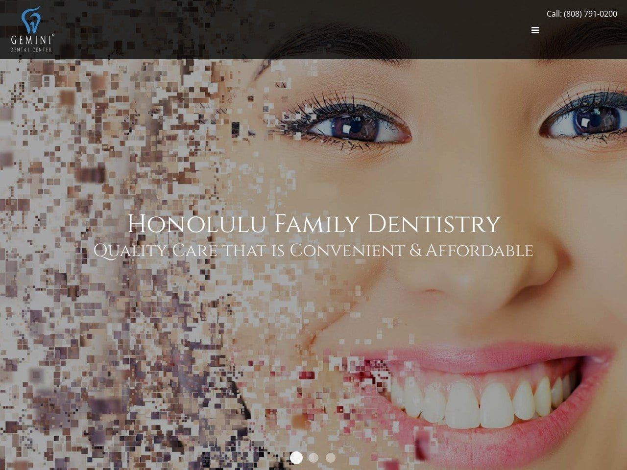 Gemini Dental Center Website Screenshot from geminidentalcenter.com