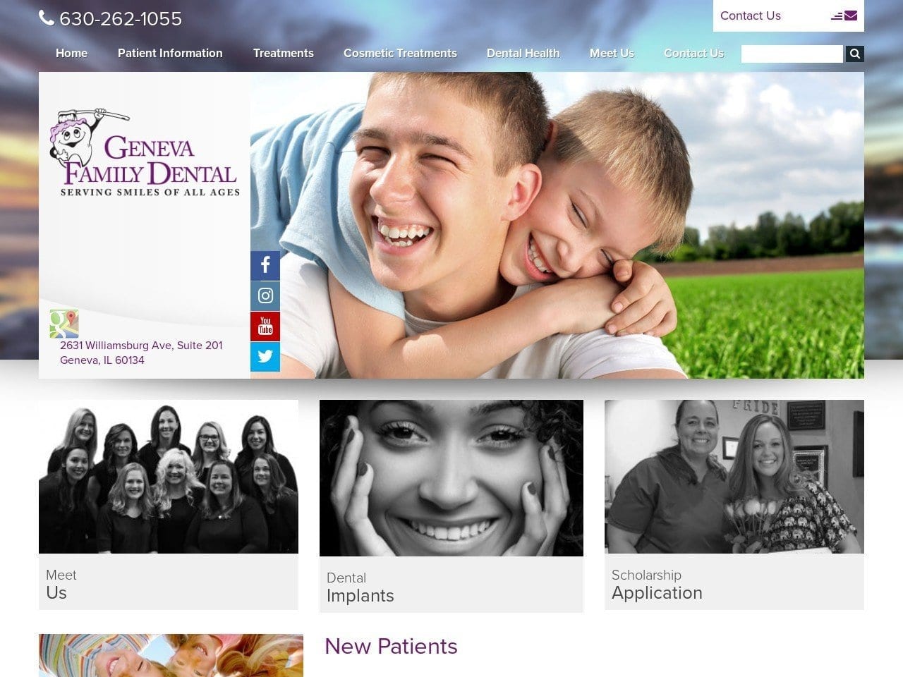 Geneva Family Dental Website Screenshot from genevafamilydental.com