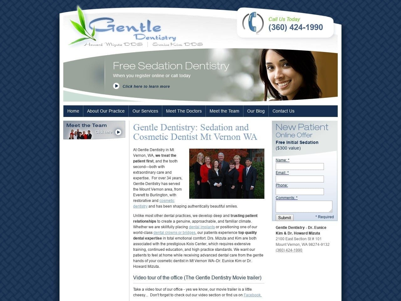 Gentle Dentistry Mtvernon Website Screenshot from gentledentistrymtvernon.com