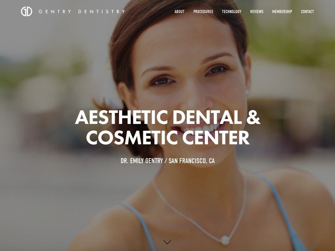Gentry Dentistry Website Screenshot from gentrydentistry.com