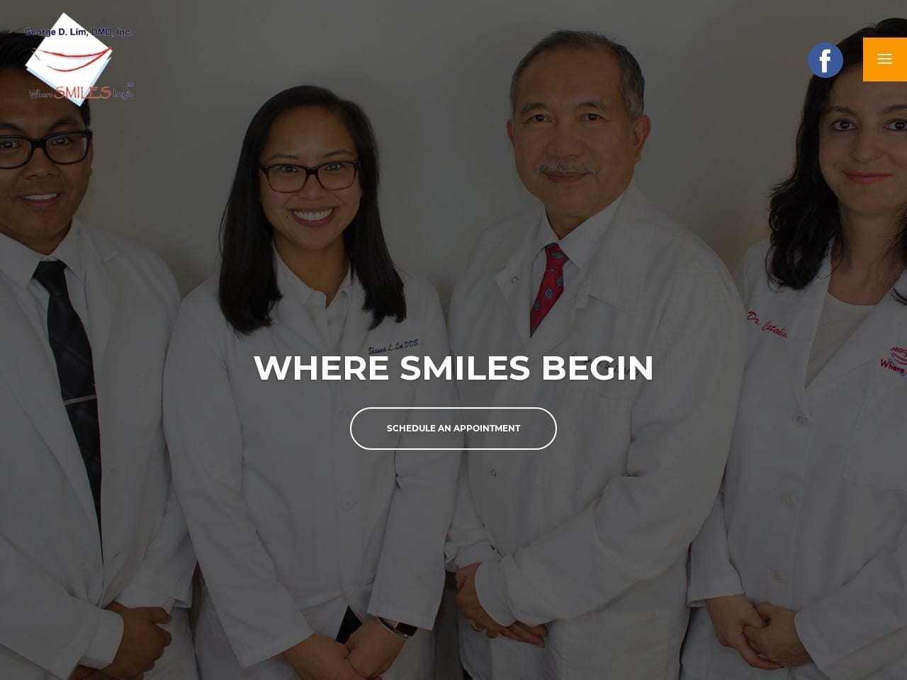 George D. Lim DMD Inc. Website Screenshot from georgelimdental.com