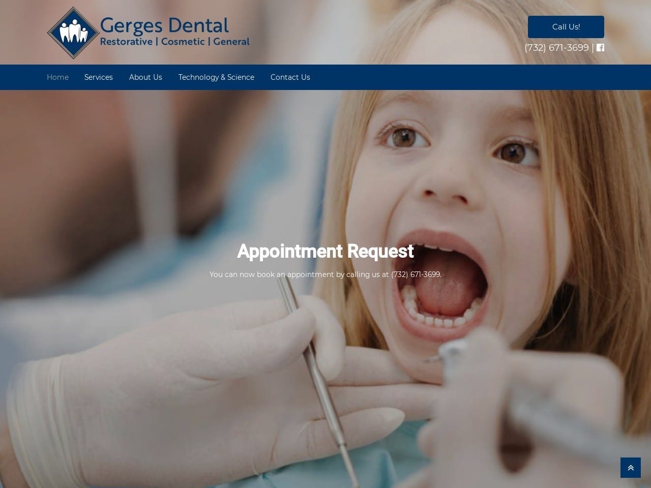 Gerges Dental Website Screenshot from gergesdental.com