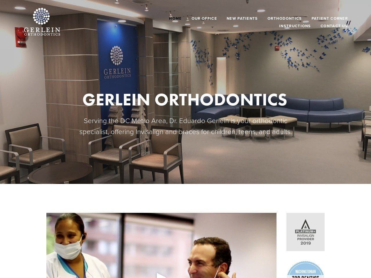 Gerlein Orthodontist LLC Website Screenshot from gerleinorthodontics.com
