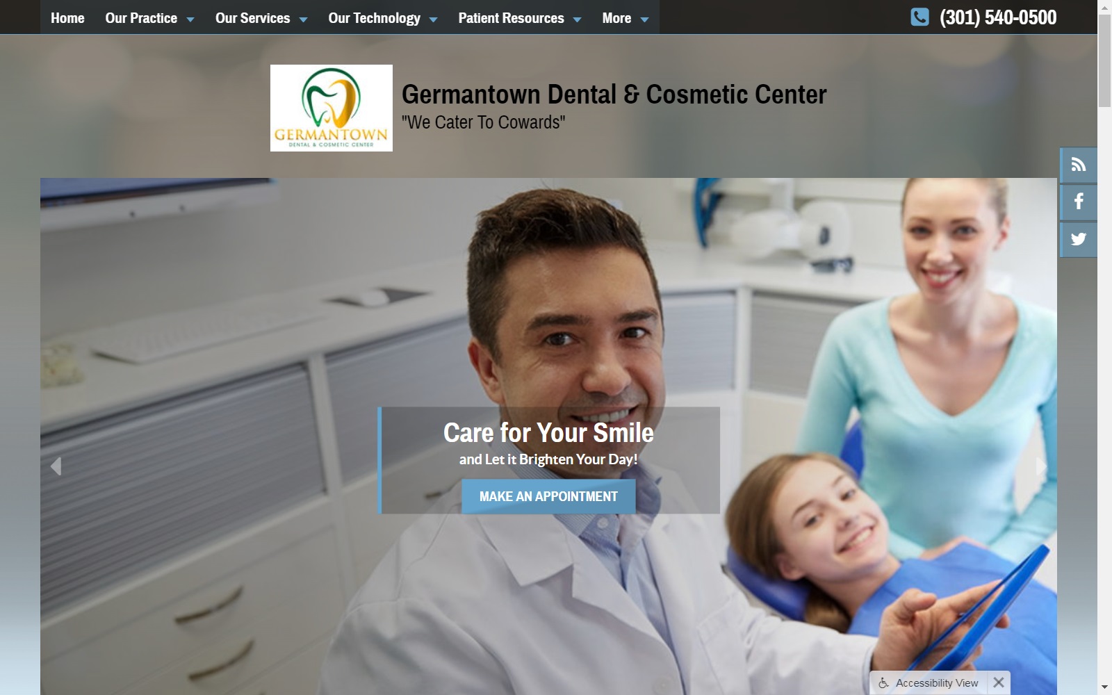 germantowndentalgroup.com screenshot