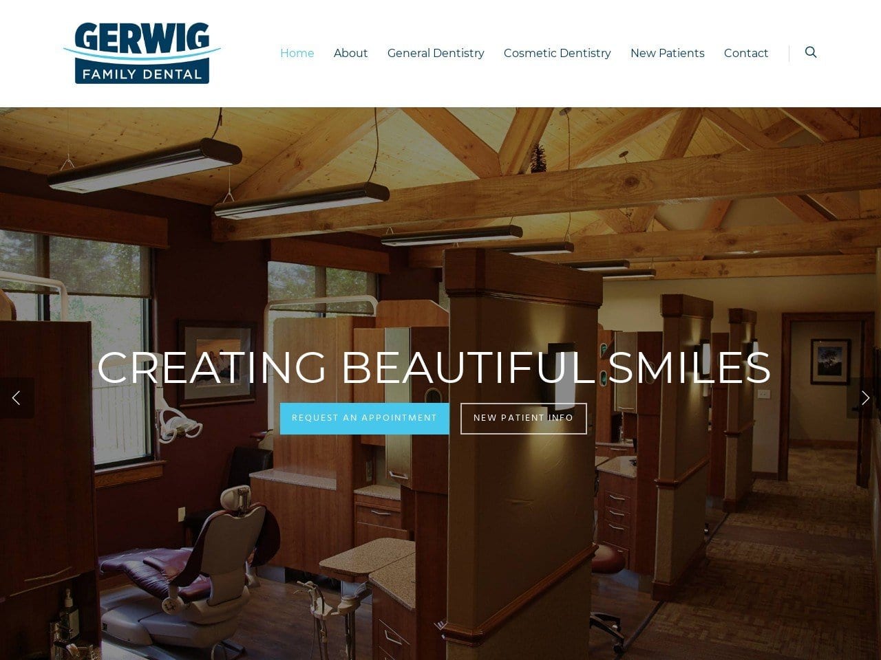 Gerwig Family Dental Website Screenshot from gerwigfamilydental.com