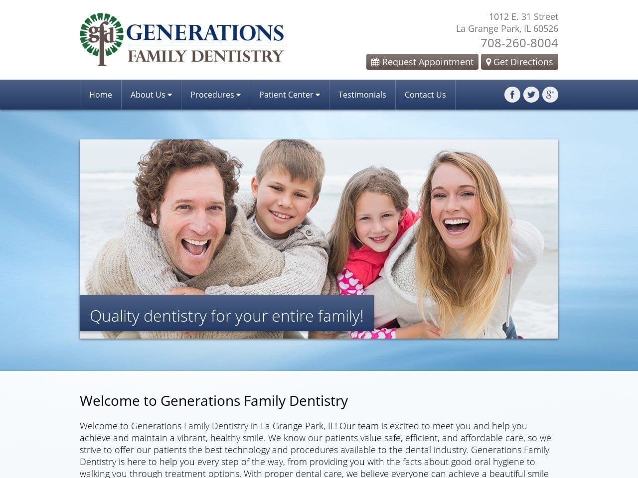 Dr. Deval Shah DDS Website Screenshot from gfdentist.com