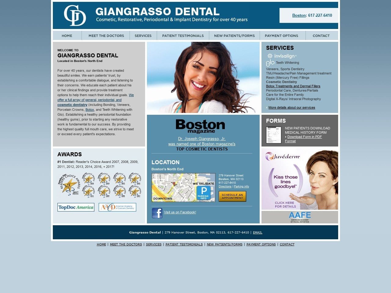 Giangrasso Dental Associates LLP Website Screenshot from giangrassodental.com