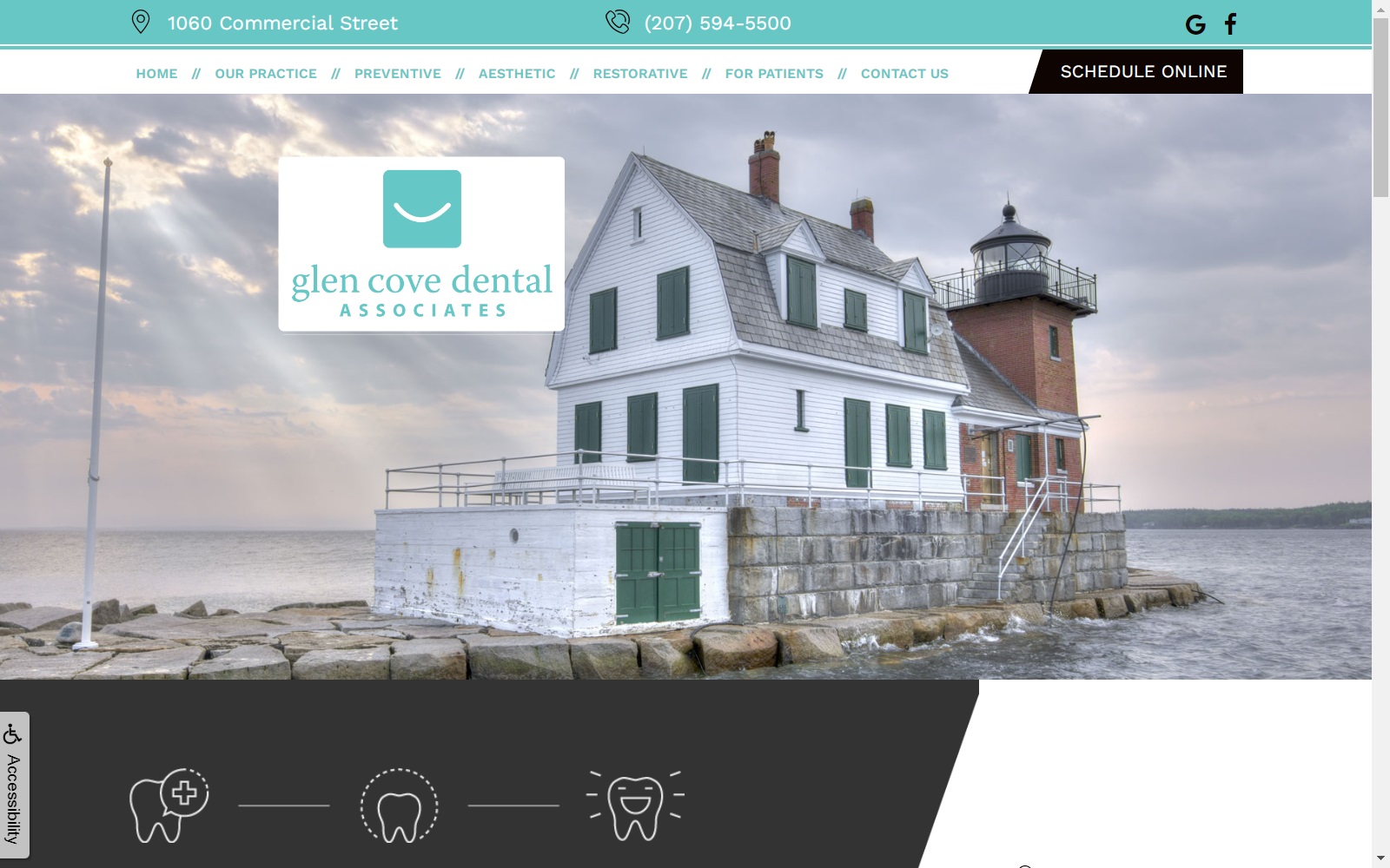 glencovedental.com screenshot