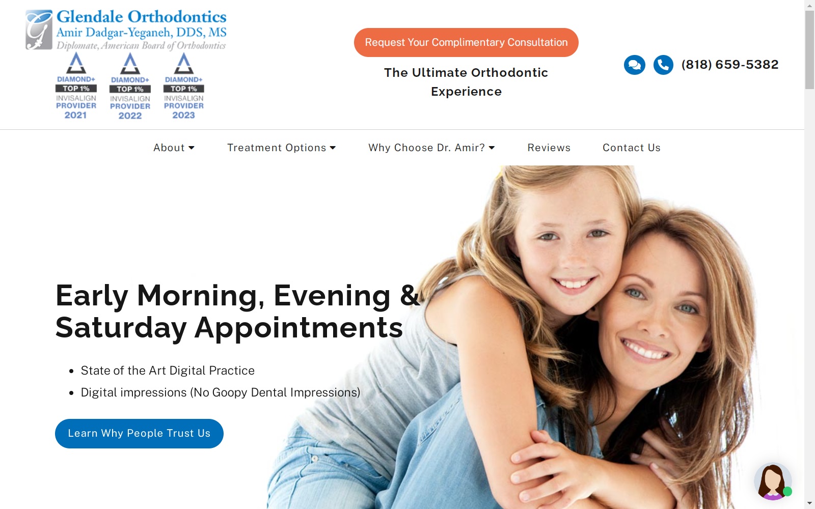 glendale-orthodontics.com screenshot