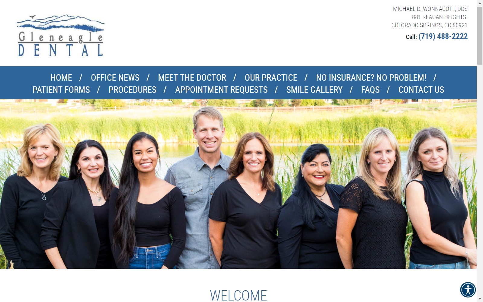 gleneagledental.com screenshot