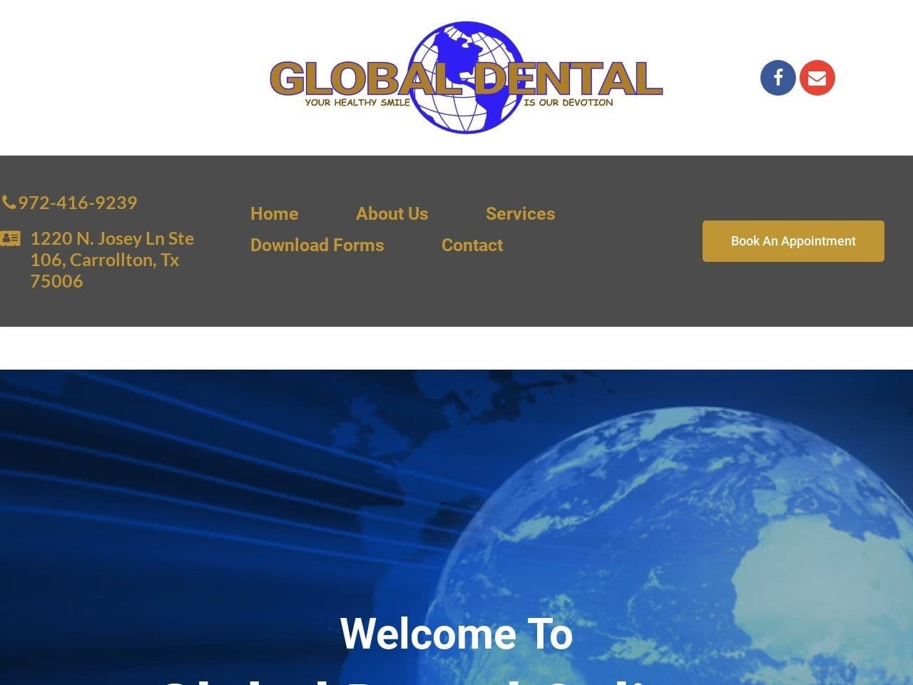 Global Dental Website Screenshot from globaldentalonline.com