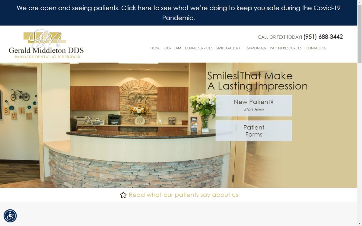 gmdental.com screenshot