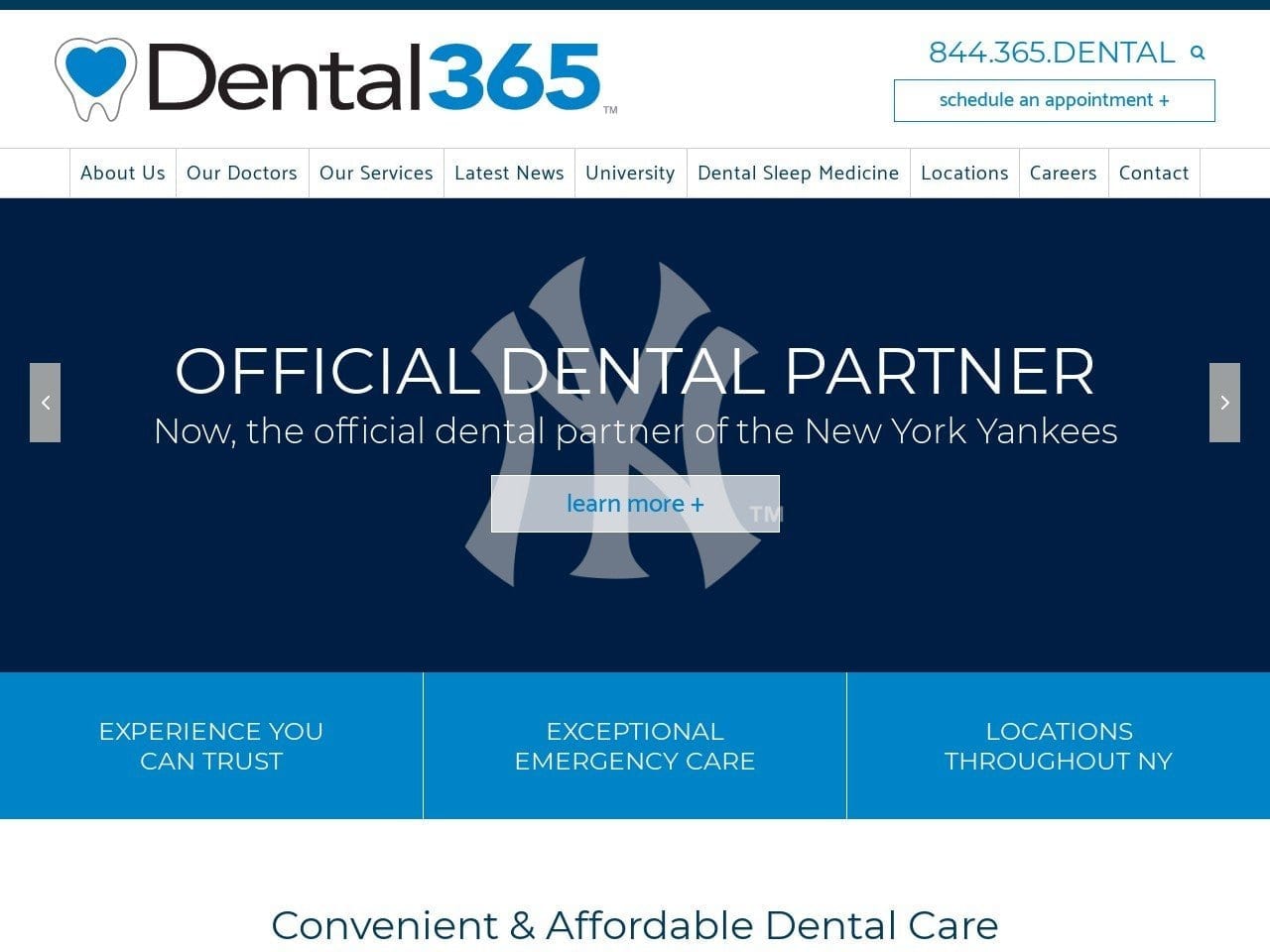 Dental365 Website Screenshot from godental365.com