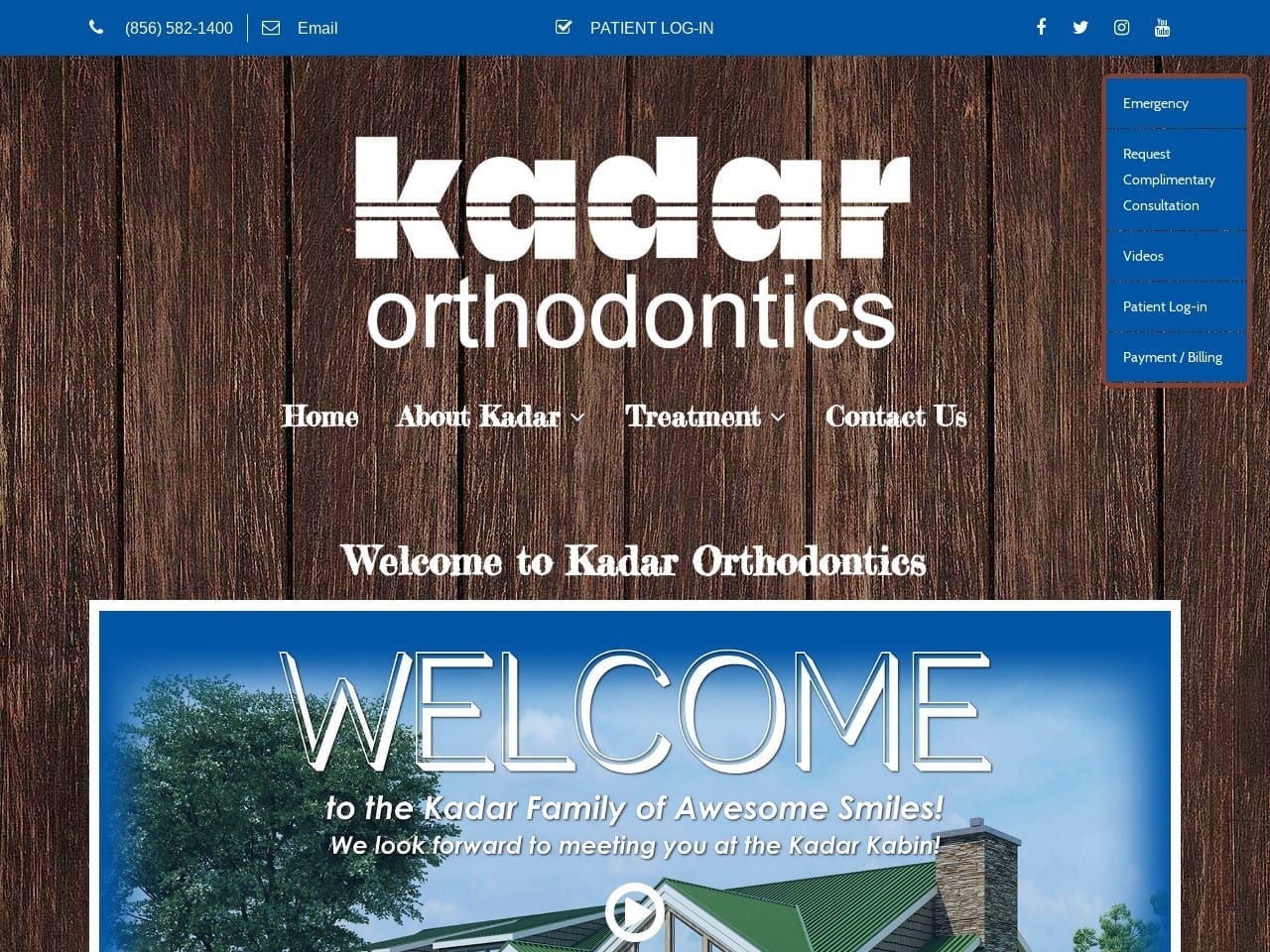 Kadar Orthodontics Website Screenshot from gokadar.com