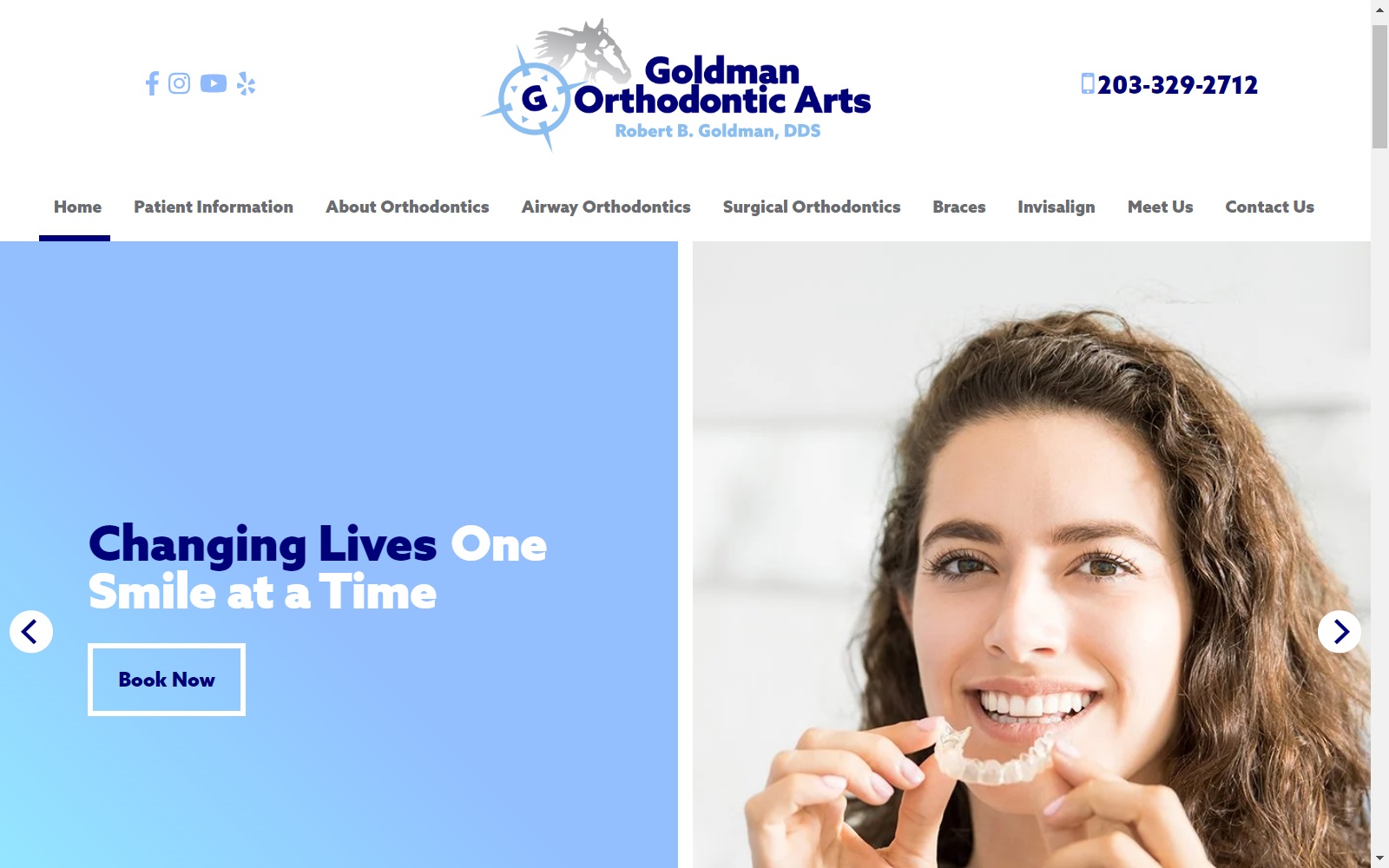 goldmanorthodontics.com screenshot