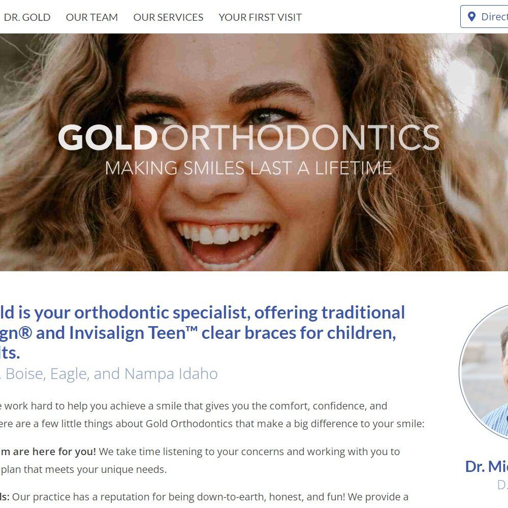 goldortho.com screenshot