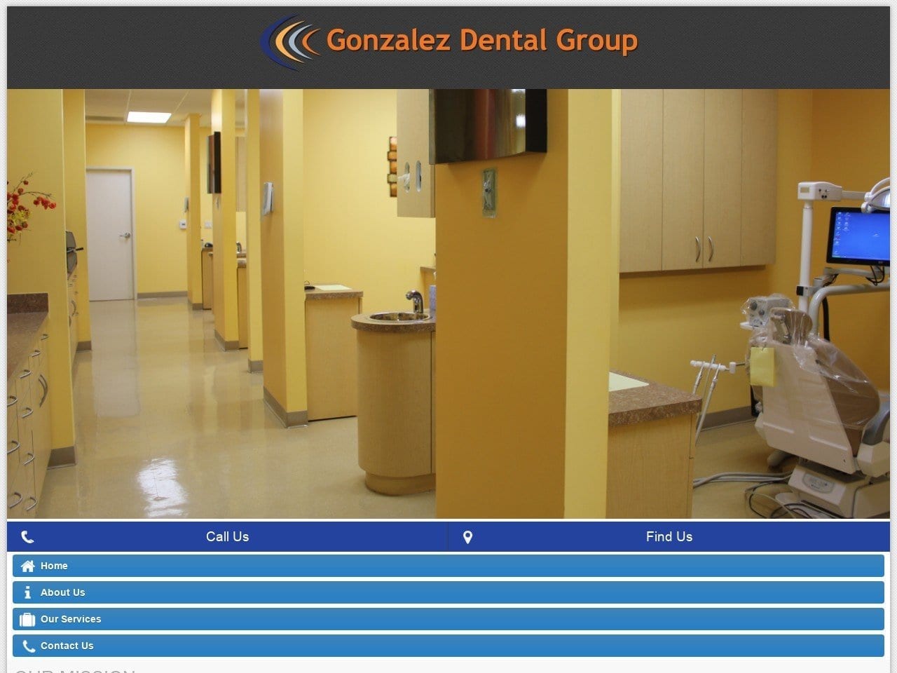 Gonzalez Dental Group Website Screenshot from gonzalezdentalgroup.com