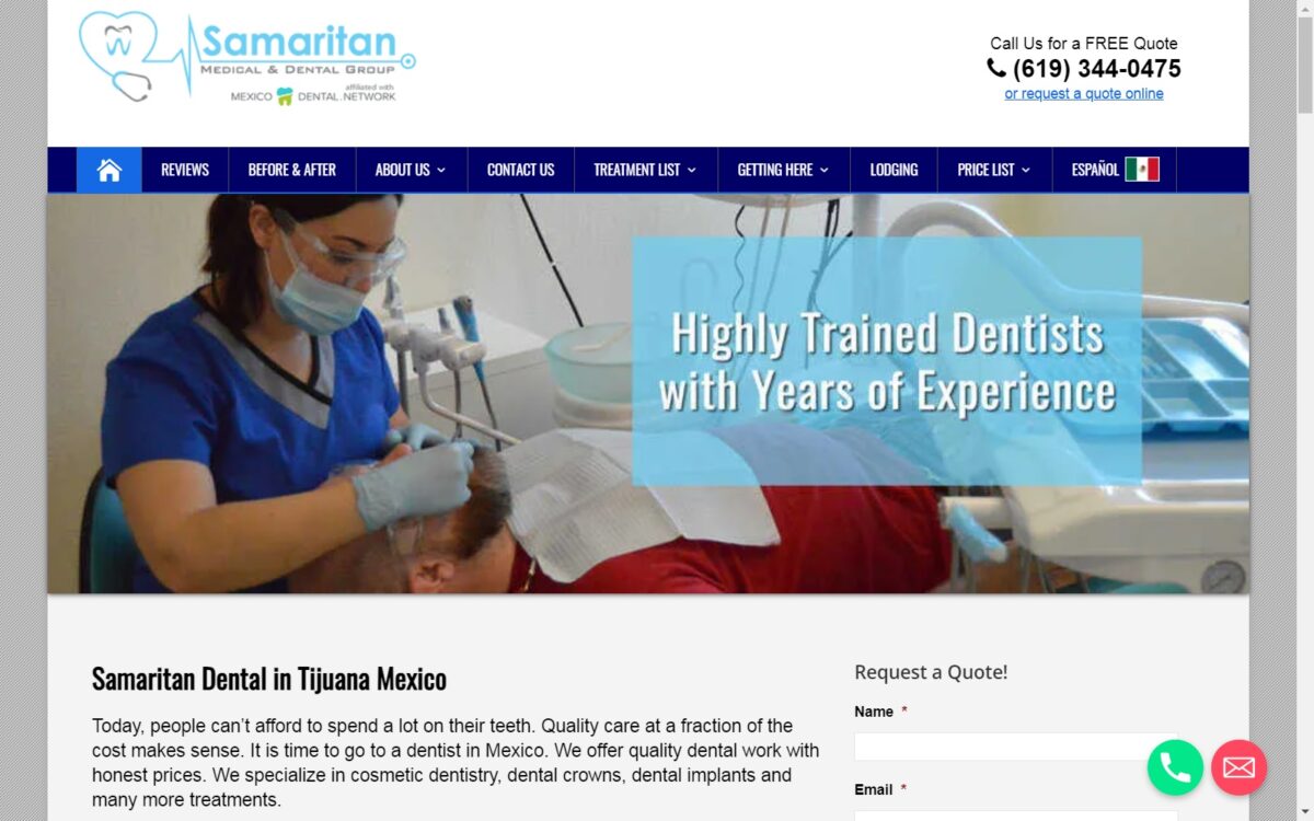 goodsamdental.org screenshot