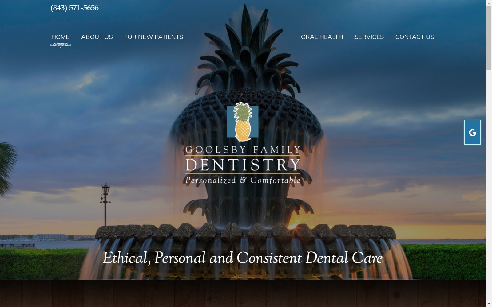 goolsbyfamilydentistry.com screenshot