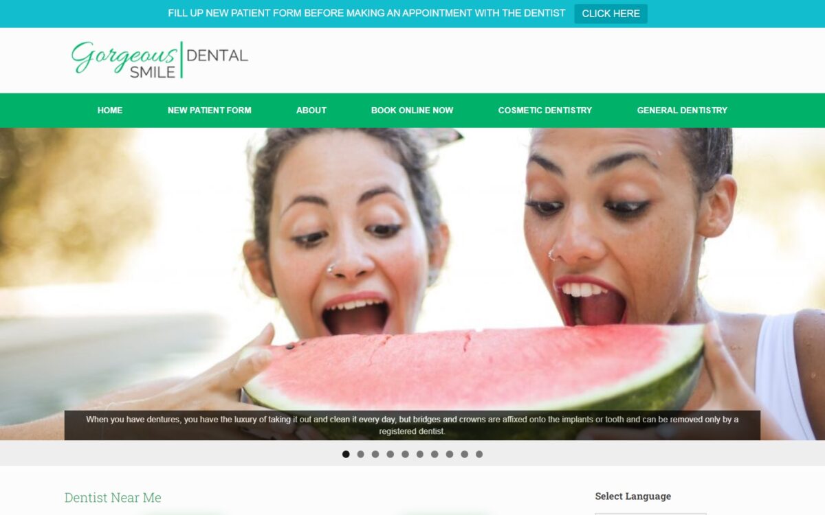 gorgeoussmiledental.com screenshot