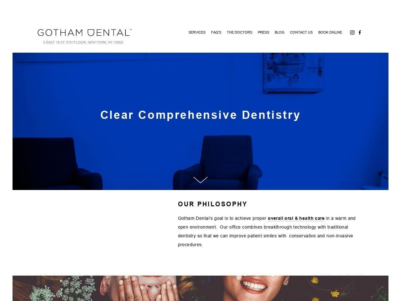 Gotham Dental Website Screenshot from gothamdental.com