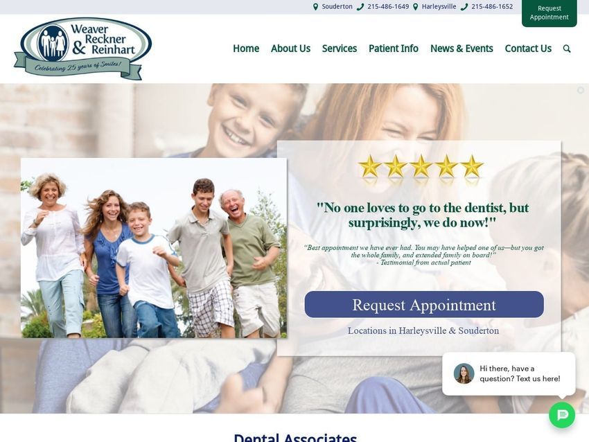 Weaver Reckner Dentist Website Screenshot from gotta-smile.com