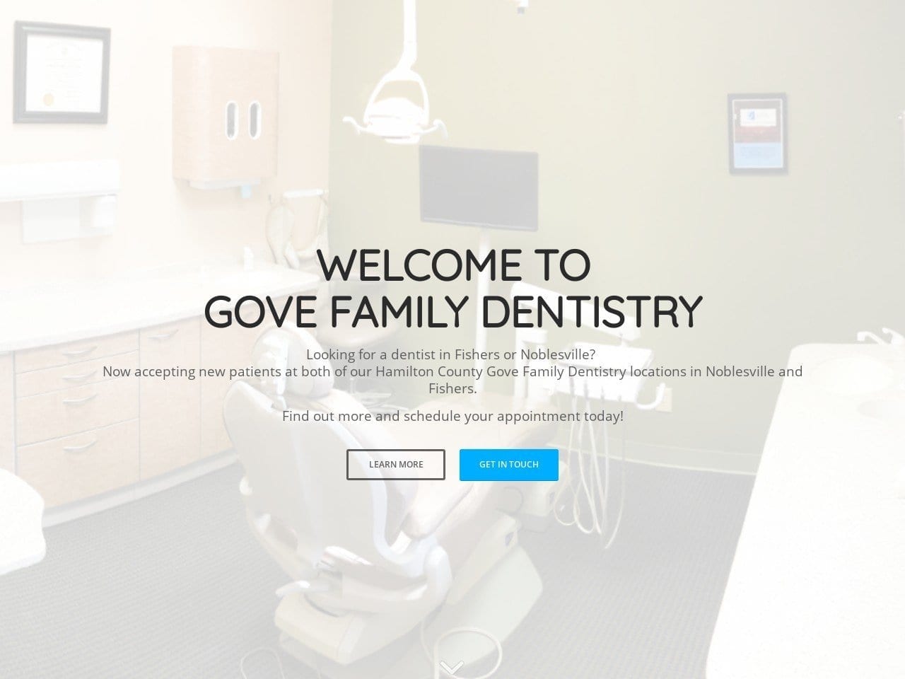 Gove Family Dentistry Website Screenshot from govefamilydentistry.com