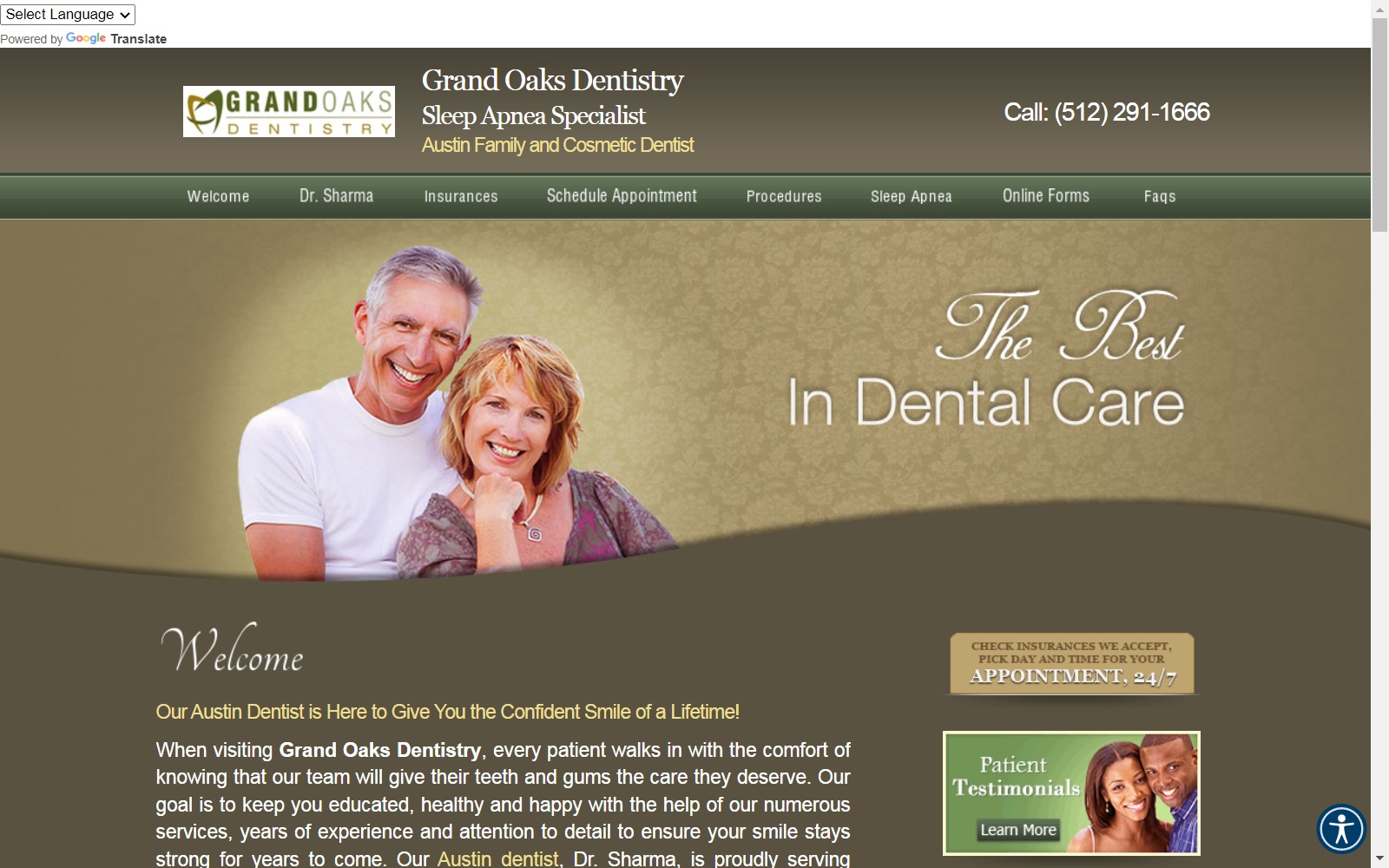 grandoaksdentistry.com screenshot