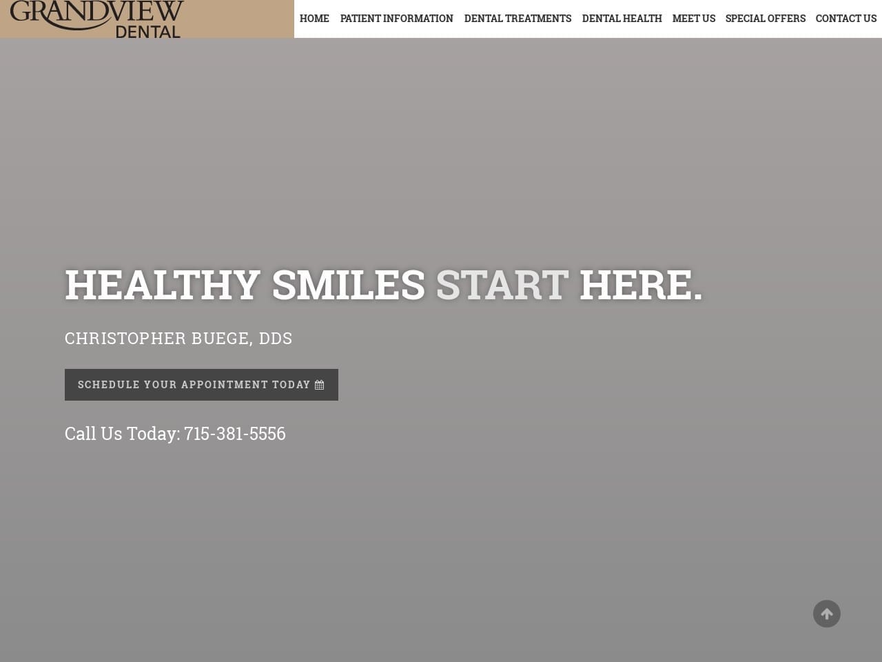 Grandview Dental Wolfe Patrick DDS Website Screenshot from grandviewdentalhudson.com