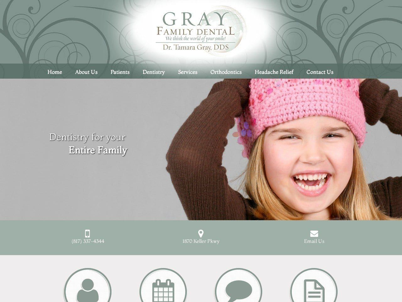 Gray Family Dental Gray Tamara DDS Website Screenshot from graydental.net