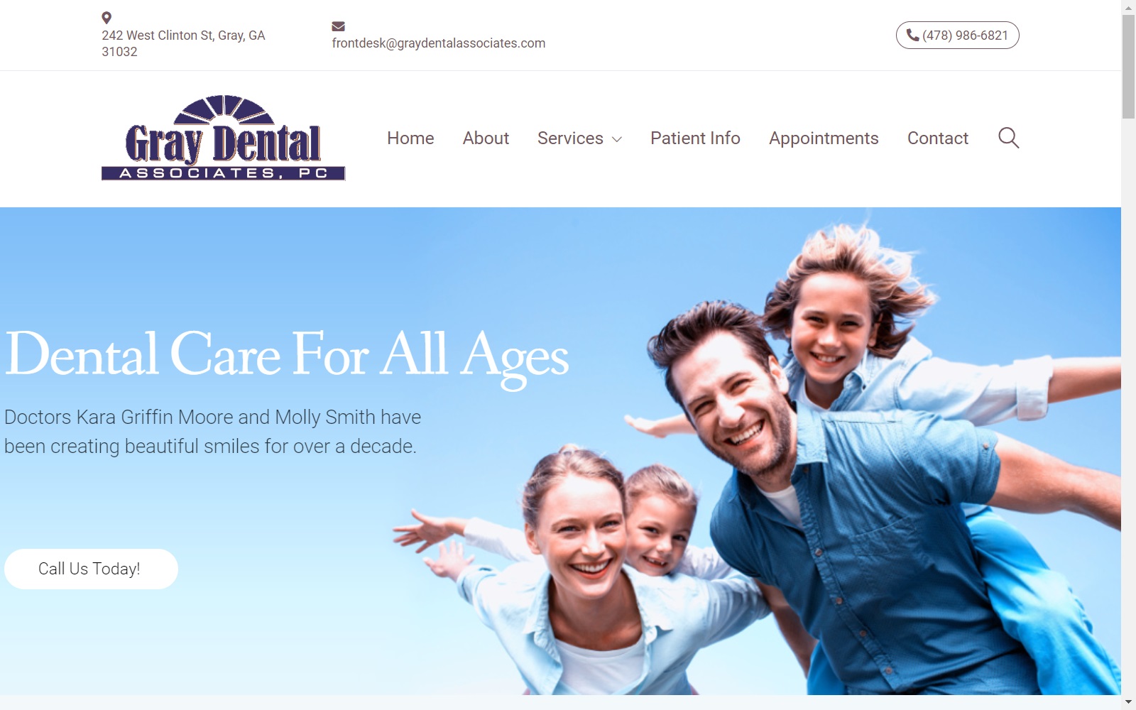 graydentalassociates.com screenshot