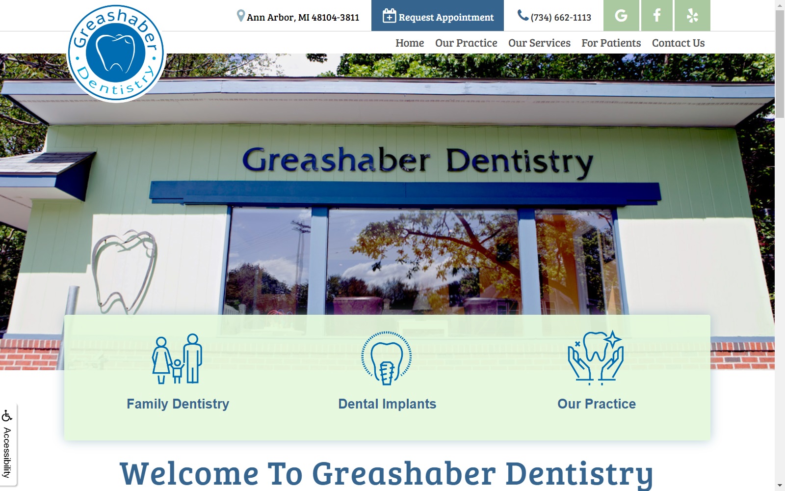 greashaberdentistry.com screenshot