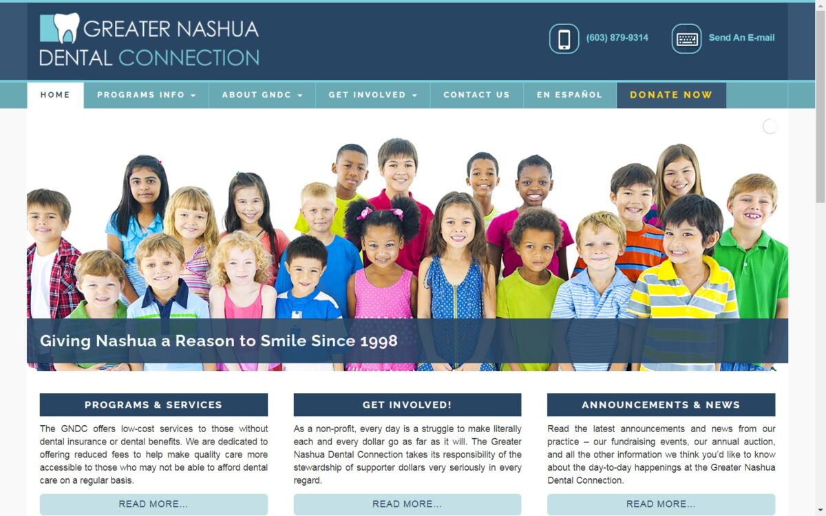 greaternashuadentalconnection.org screenshot