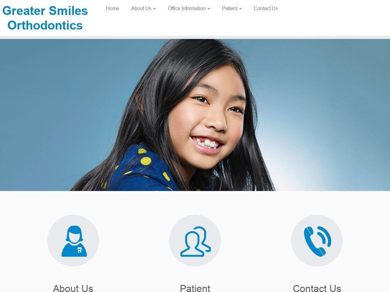 Greater Smiles Orthodontics Website Screenshot from greatersmilesortho.com