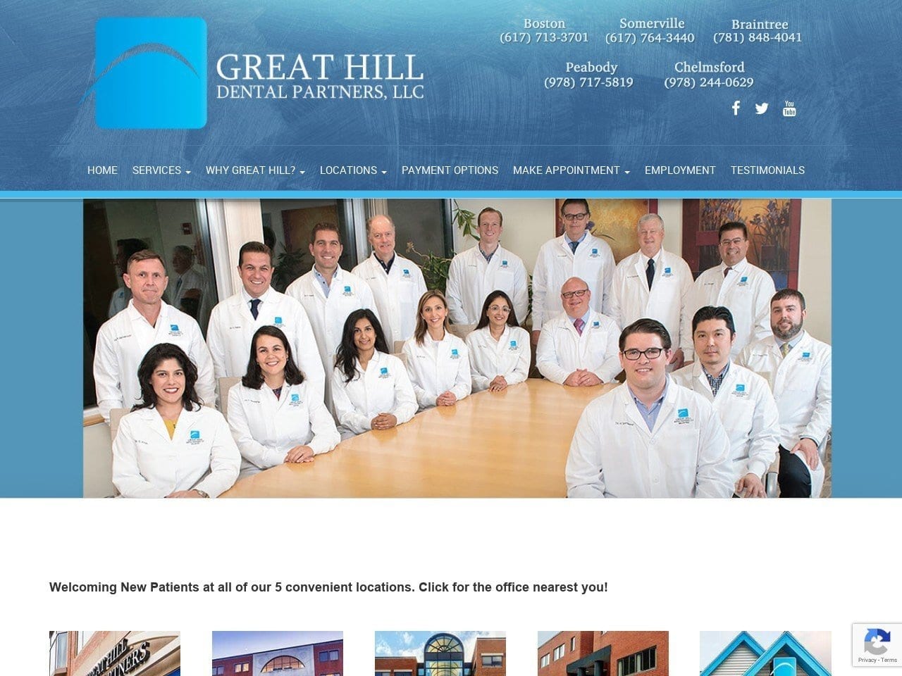 Great Hill Dental Partners LLC Website Screenshot from greathilldental.com