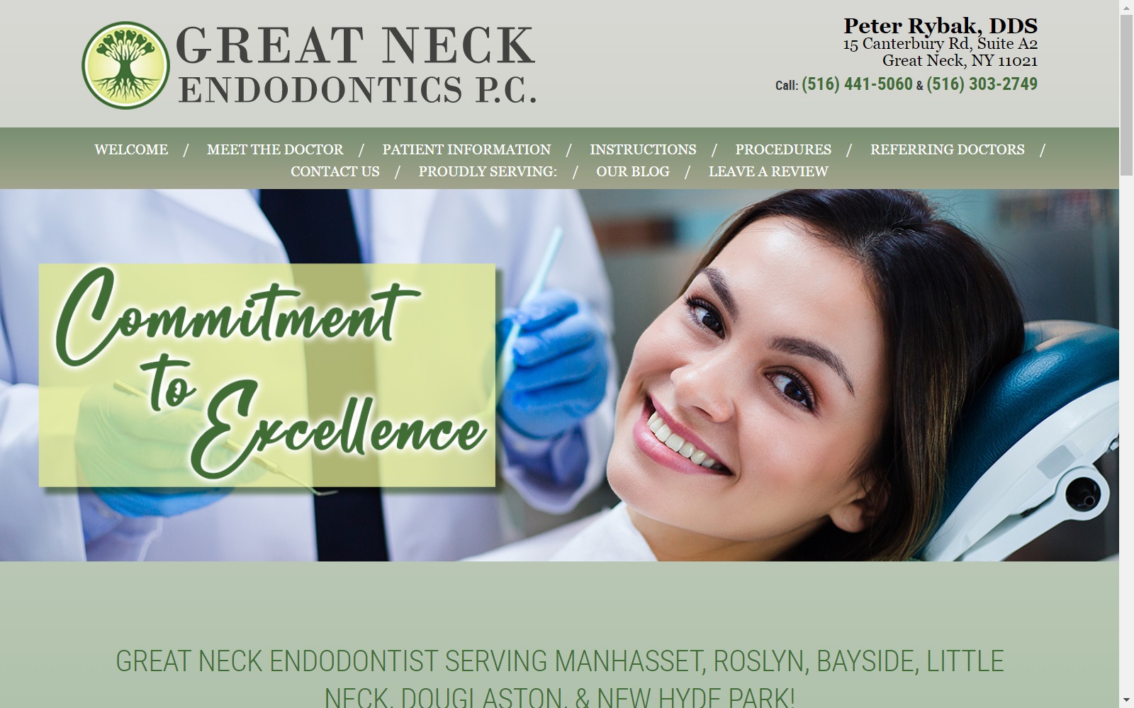 greatneckendo.com screenshot