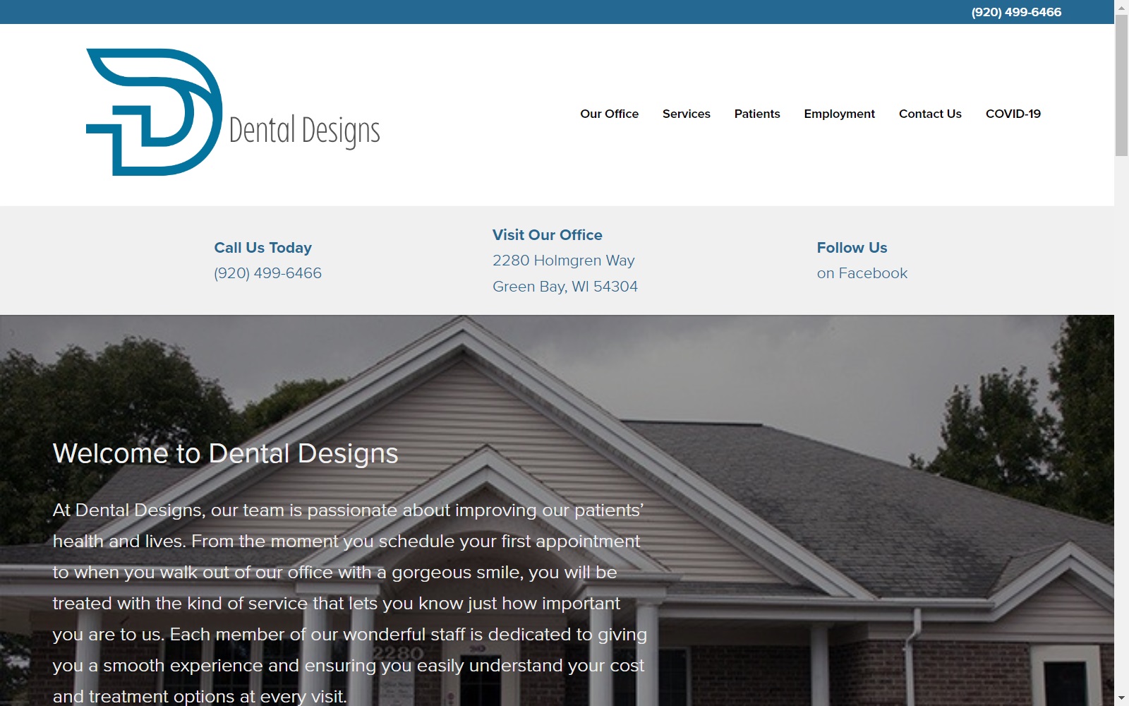 greenbaydental.com screenshot