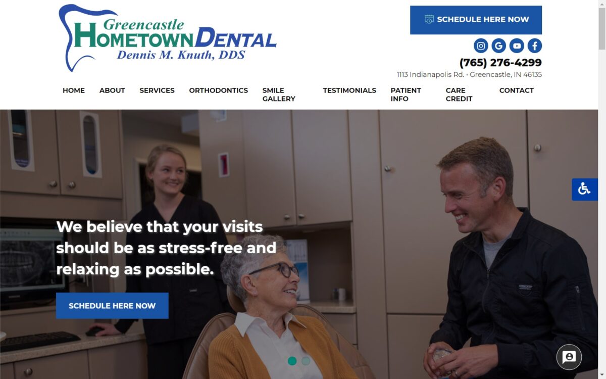 greencastlehometowndental.com screenshot