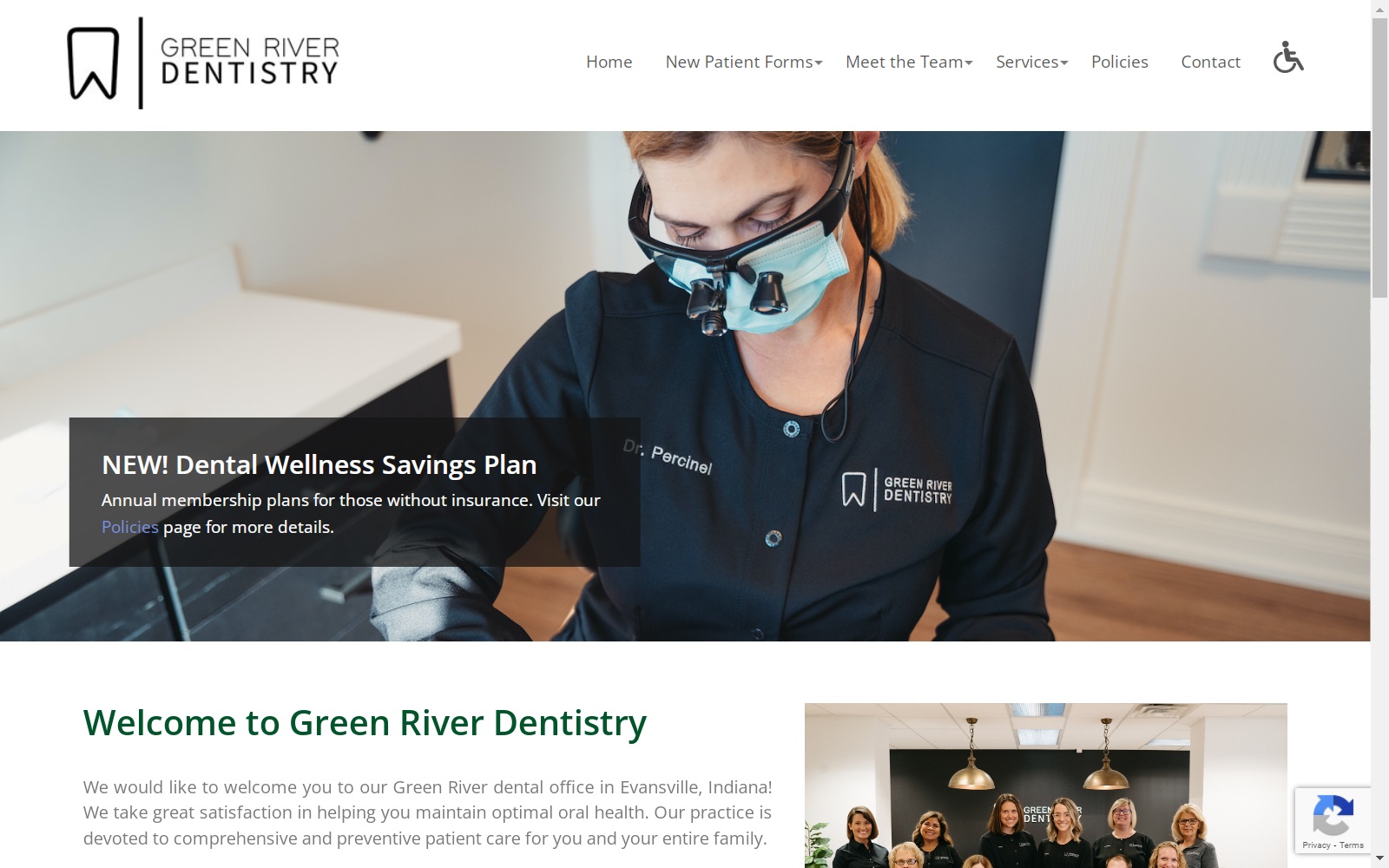 greenriverdentistry.com screenshot