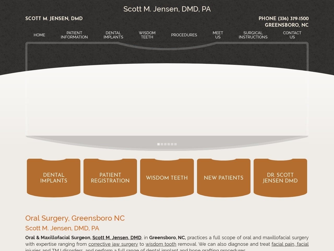 Scott Jensen Pa Website Screenshot from greensborooralsurgery.com