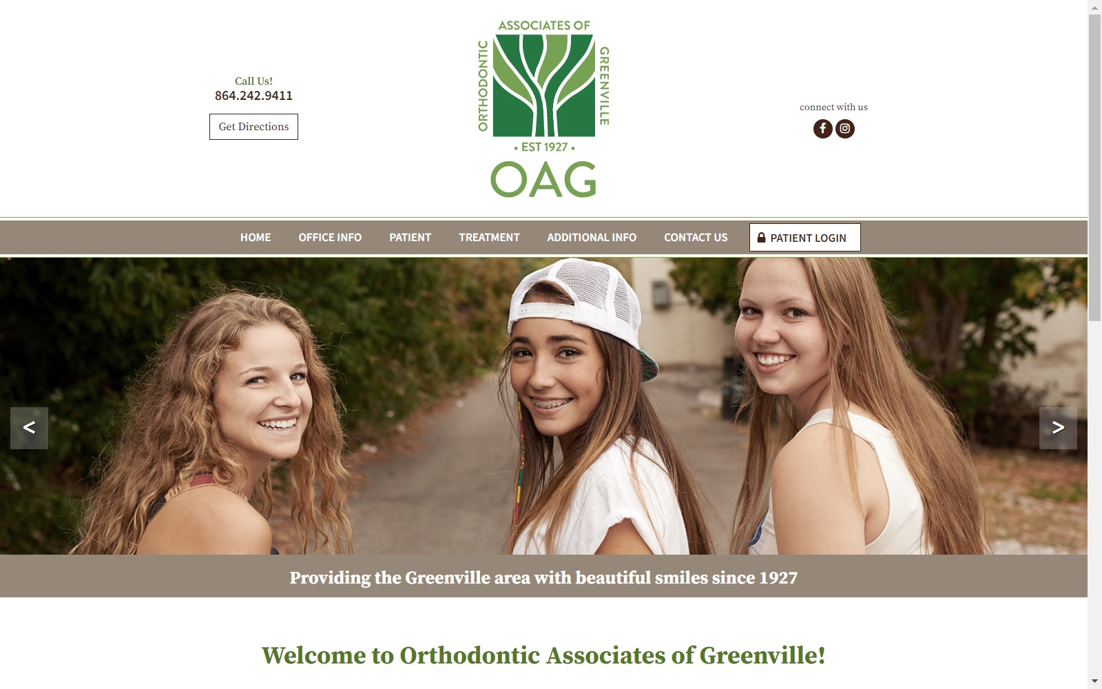 greenvillebraces.com screenshot