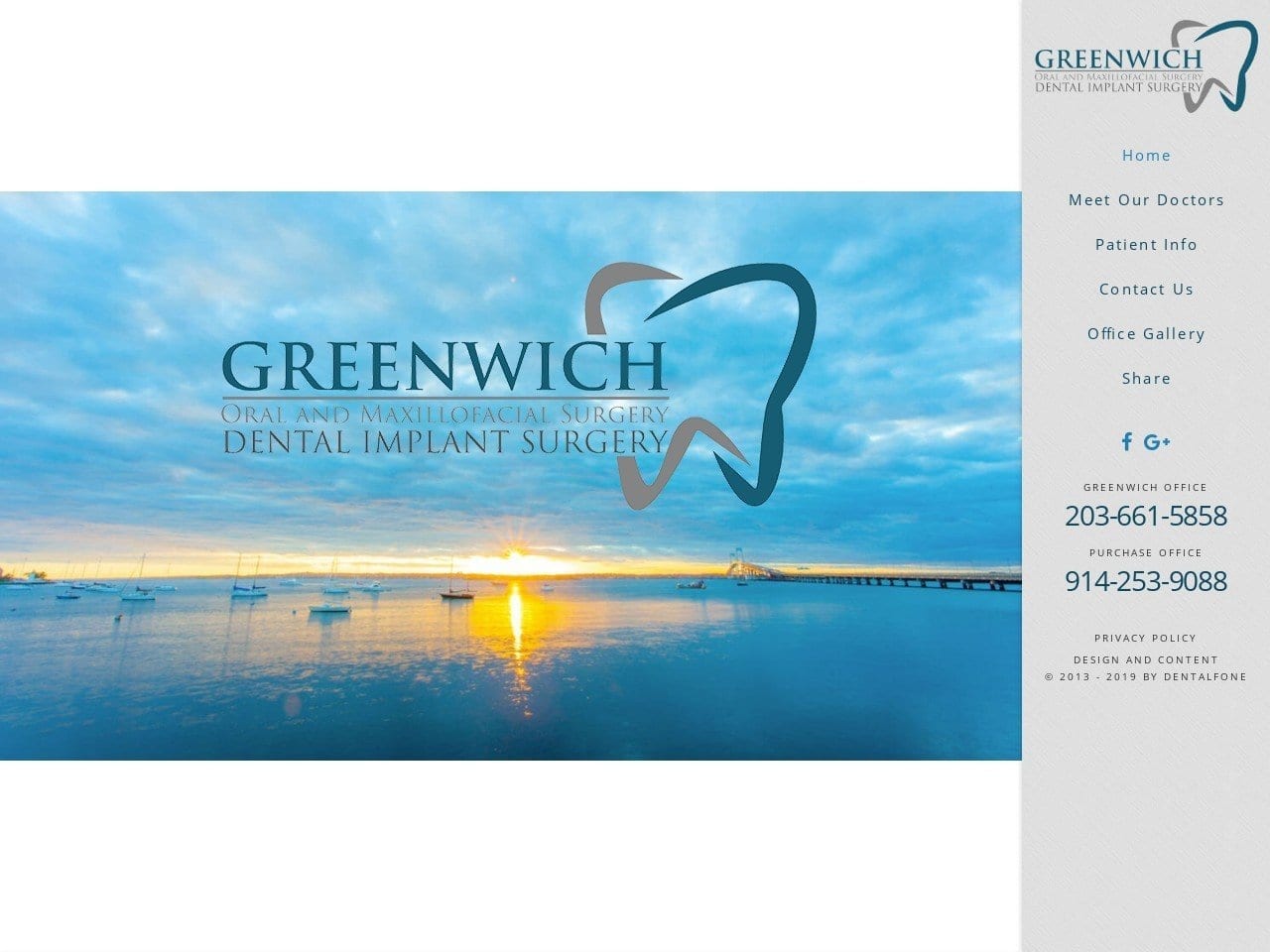 Rye Ridge Oral Website Screenshot from greenwichoralsurgery.com