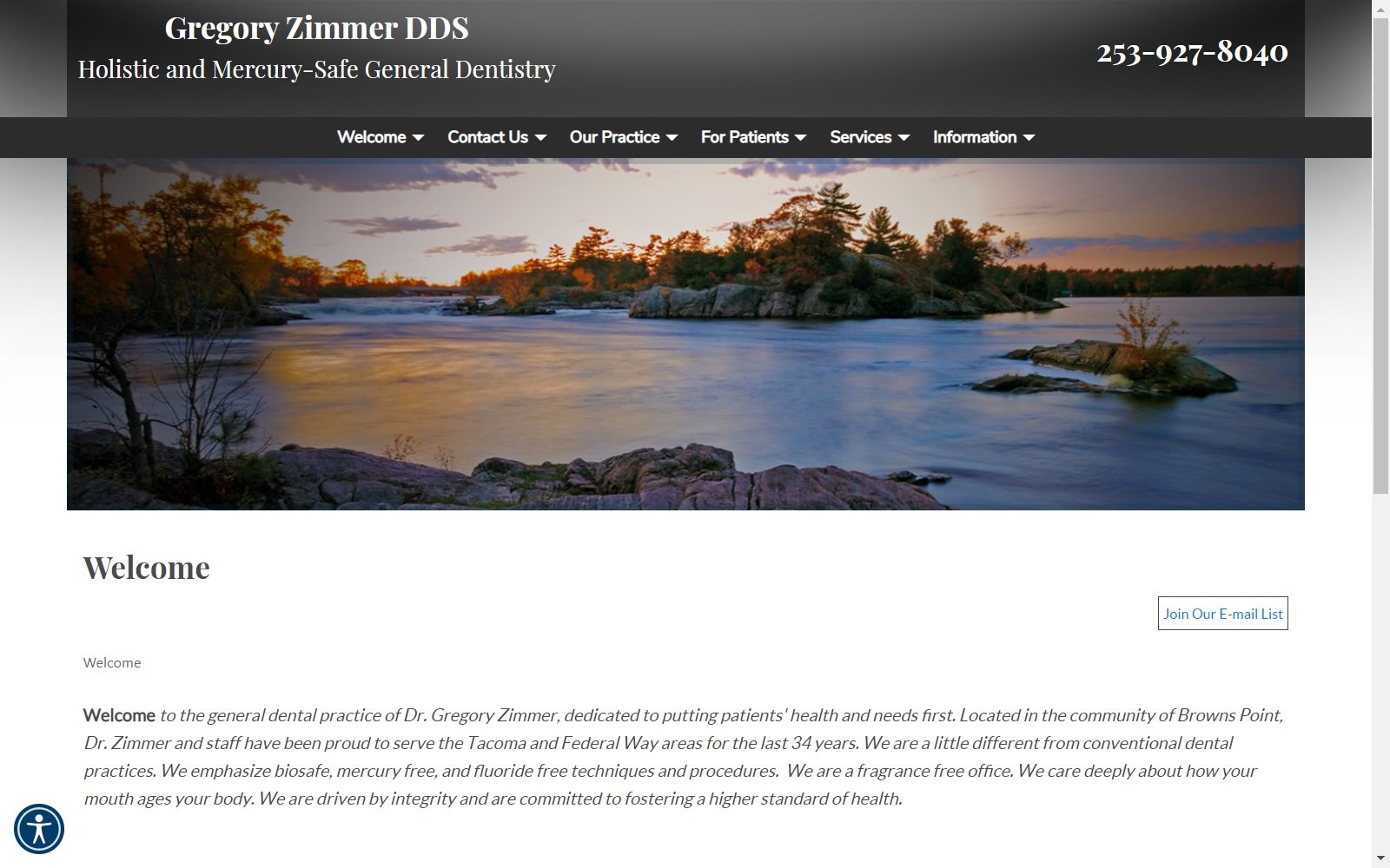 gregoryzimmerdds.com screenshot