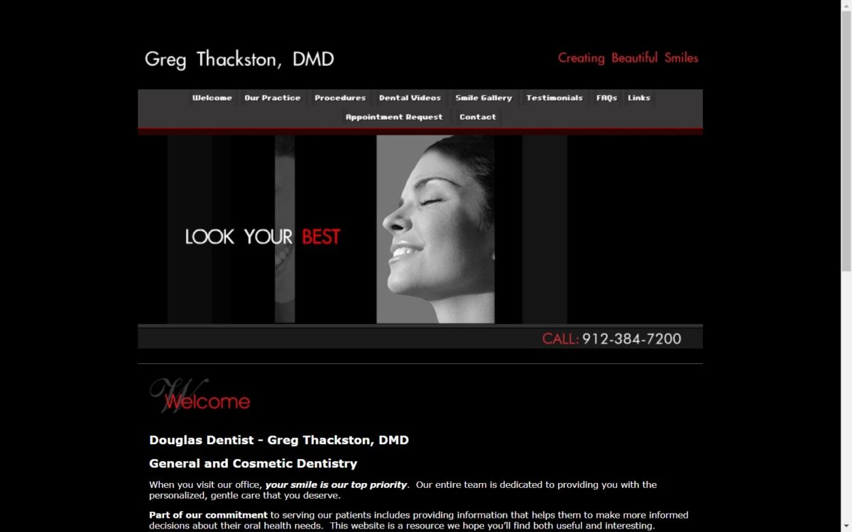 gregthackstondmd.com screenshot