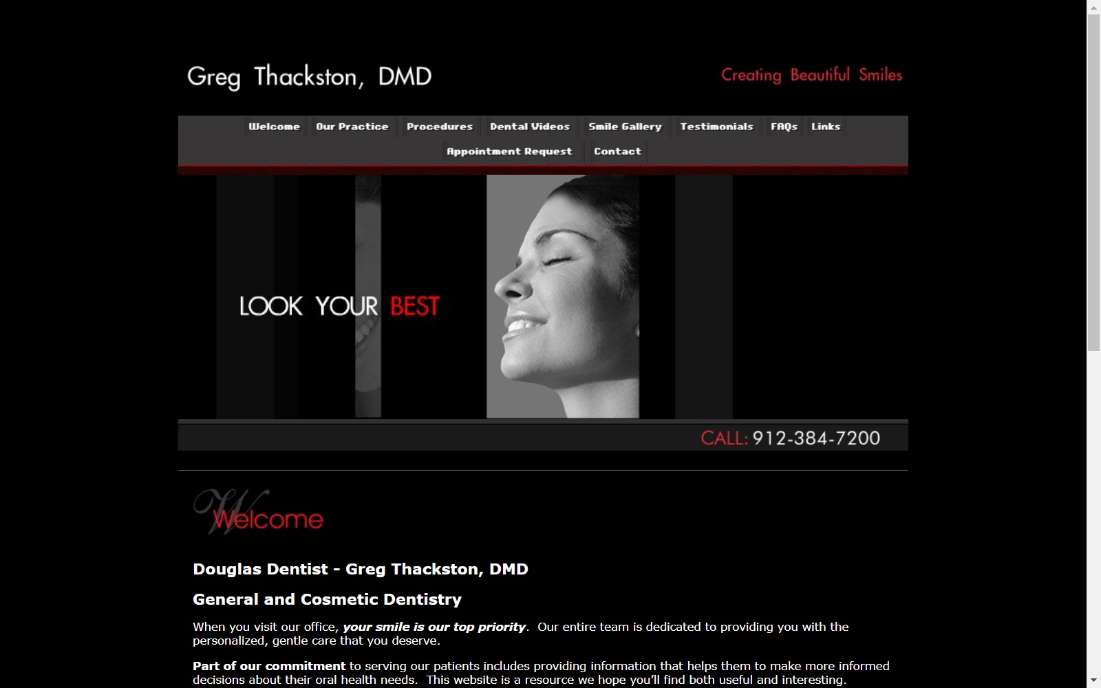 gregthackstondmd.com screenshot