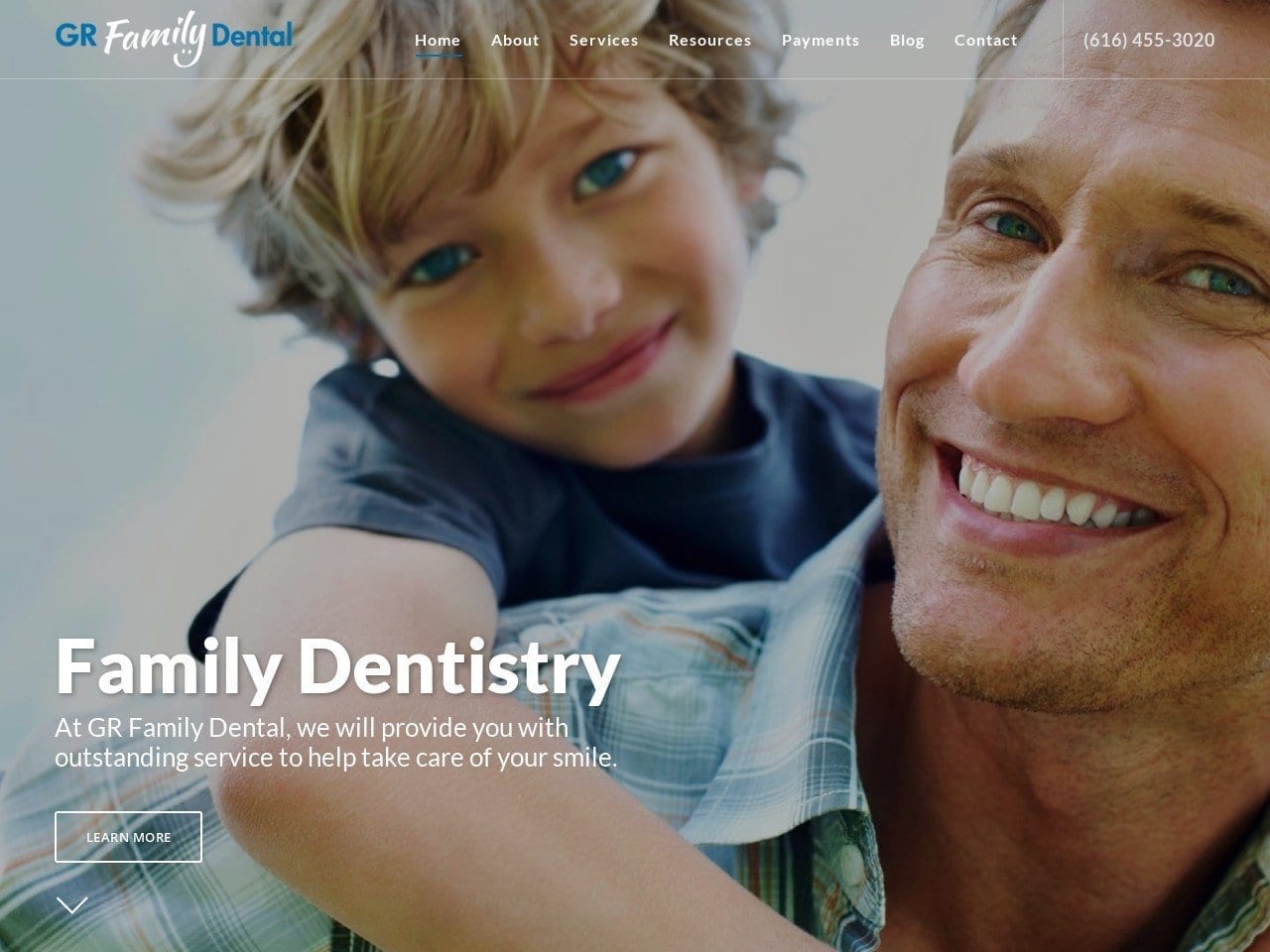 Dr. Gary W. Mancewicz DDS Website Screenshot from grfamilydental.com