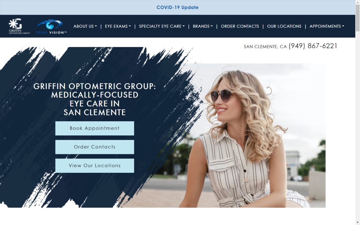 griffinoptometric.com screenshot