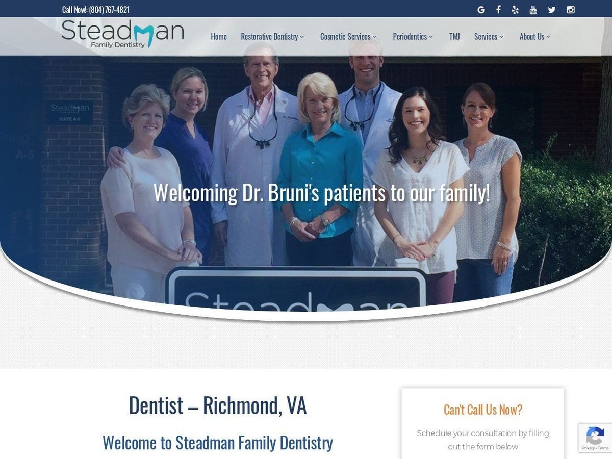 Steadman Robert B DDS Website Screenshot from grinfixer.com