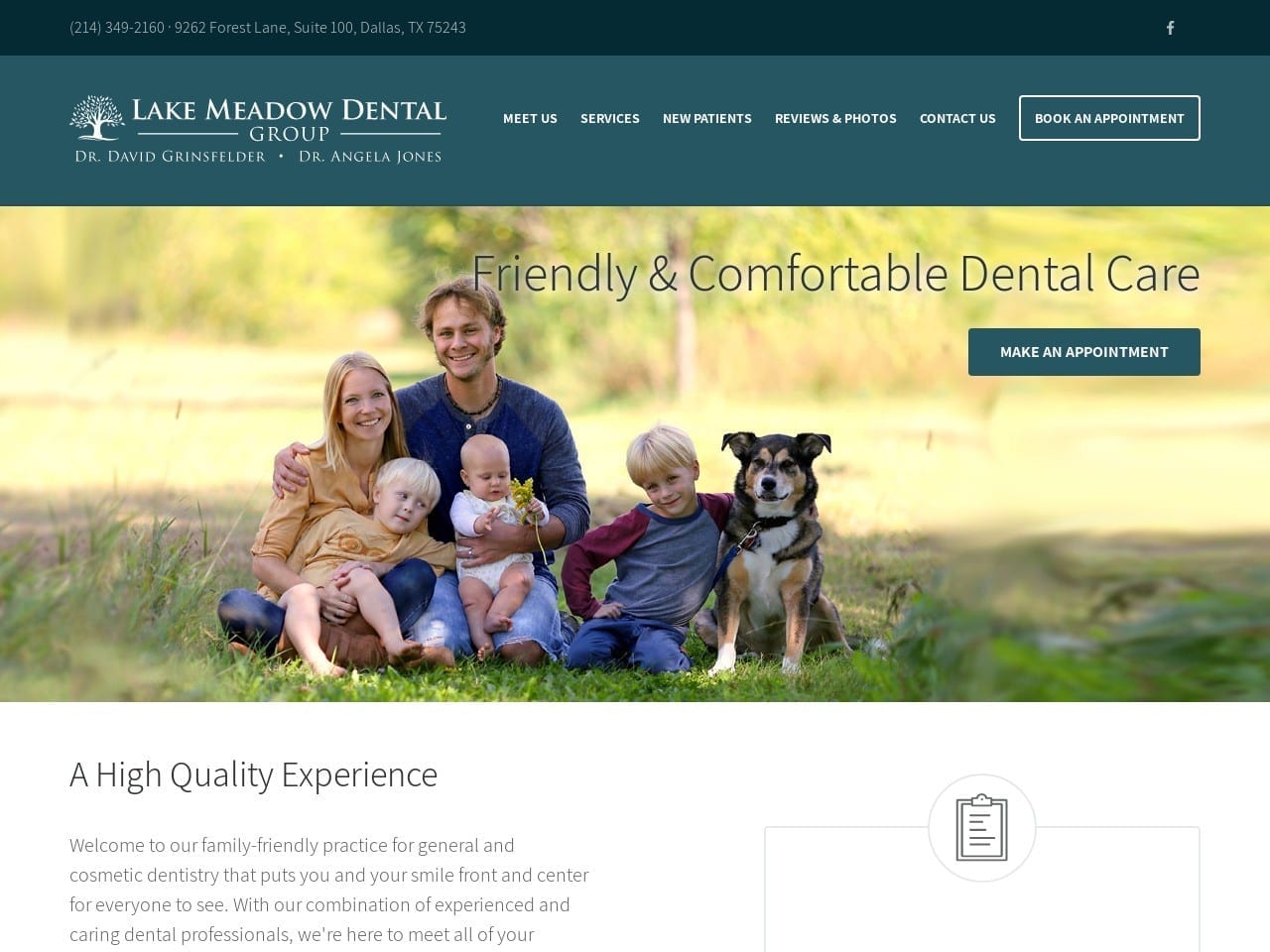 Grinsfelder & Raad Dental David H. Grinsfelder Dds Website Screenshot from grinsdds.com