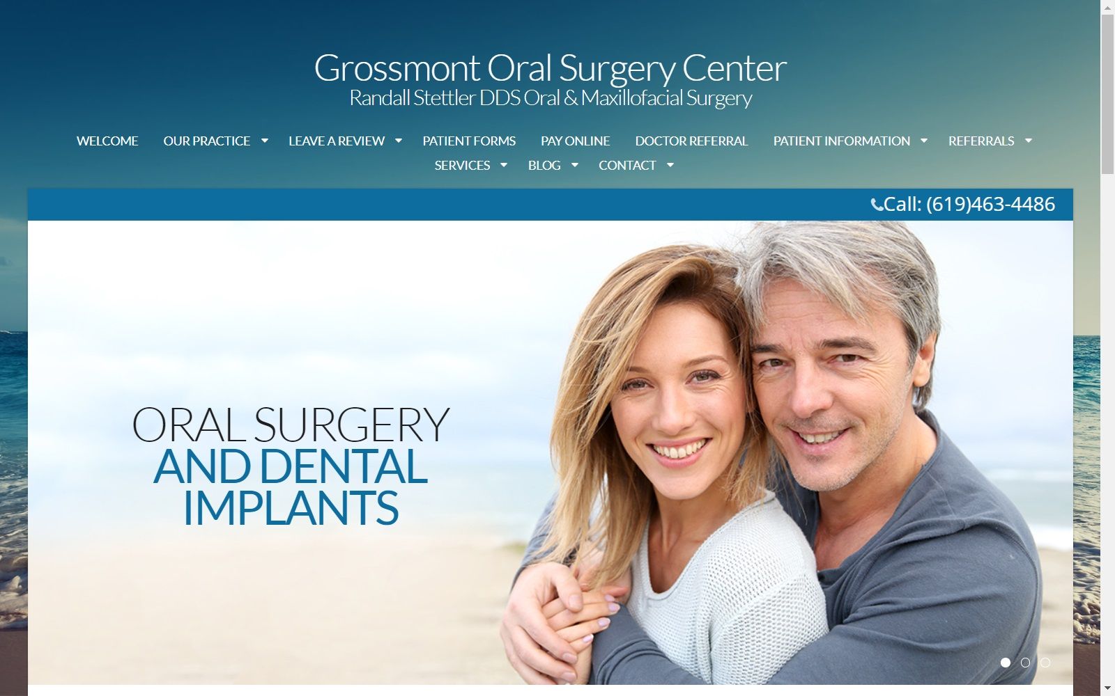 grossmontoralsurgery.com screenshot